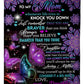 Butterfly Beloved Mother Message 50 x 60 Inch Flannel Blanket For Living Room And Bedroom Styling
