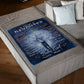Family Never Feel That You're Alone Mom To Daughter Blue Flannel Blanket For Living Room And Bedroom Styling