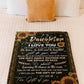 Sunflower To My Daughter Life Is Filled With Hard Times Flannel Blanket For Relaxing At Home And Travel
