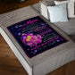 Rose To My Mother Her Daughter Flannel Blanket For Relaxing At Home And Travel