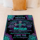 God I Love You With All My Heart Mother Flannel Blanket For Relaxing At Home And Travel