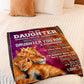 Lion I'm Always With You Daughter Gift Flannel Blanket For Soft Bed Couch And Home Comfort