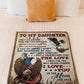 Eagle I Love You Daughter Gift Flannel Blanket For Relaxing At Home And Travel