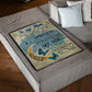 Butterfly To My Mother My Mom My Hero Flannel Blanket For Living Room And Bedroom Styling