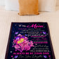 Rose To My Mother Her Daughter Flannel Blanket For Bed Sofa And Reading Nook Decor