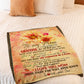 Sunflower Lifelong Love Message Flannel Blanket For Soft Bed Couch And Home Comfort