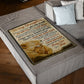 Lion Comforting Home Message Daughter Gift Flannel Blanket For Living Room And Bedroom Styling