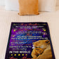Lion My Heart Daughter Gift Flannel Blanket For Relaxing At Home And Travel