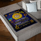 Sunflower Enduring Love Message Mom To Daughter Flannel Blanket For Living Room And Bedroom Styling