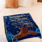 Deer Treat You Right Daughter Gift Flannel Blanket For Soft Bed Couch And Home Comfort
