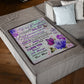 Butterfly How You Are To Me Daughter Gift Flannel Blanket For Living Room And Bedroom Styling