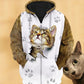 Cats Happiness All Life Art – 3D Hoodie