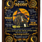Witch Beloved Mother Message Flannel Blanket For Bed Sofa And Reading Nook Decor