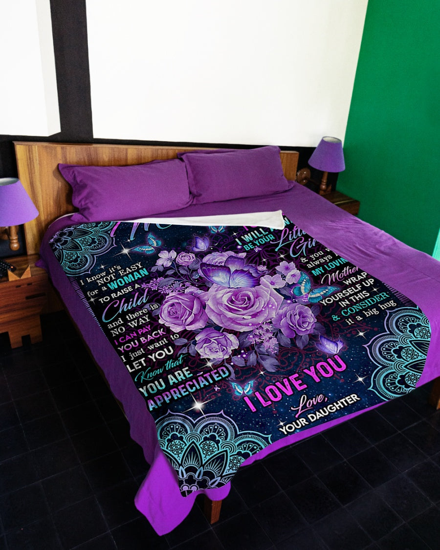 Rose I Love You With All My Heart Flannel Blanket For Cozy Home Lounging And Gifting