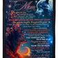 Wolf You Gave Me Love Mother Flannel Blanket For Bed Sofa And Reading Nook Decor