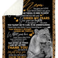 Lion Love To My Mom Big Hug From Me Flannel Blanket For Soft Bed Couch And Home Comfort