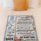 Butterfly Warm Sunshine Love Daughter Gift Flannel Blanket For Relaxing At Home And Travel