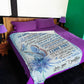 Butterfly Beloved Mother Message I Love You Flannel Blanket For Cozy Home Lounging And Gifting