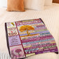 Family Love The Gift Of Life Daughter Gift Flannel Blanket For Soft Bed Couch And Home Comfort