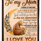 Bear My Loving Mother From Son Flannel Blanket For Bedroom Couch And Daily Comfort