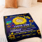 Sunflower Enduring Love Message Mom To Daughter Flannel Blanket For Soft Bed Couch And Home Comfort
