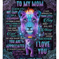 Lion Love To My Mom You Are The World 50 x 60 Inch Flannel Blanket For Living Room And Bedroom Styling
