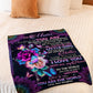 Rose Beloved Mother Message Flannel Blanket For Soft Bed Couch And Home Comfort