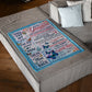 Butterfly Warm Sunshine Love Comforting Home Message Daughter Gift Flannel Blanket For Living Room And Bedroom Styling