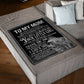 Wolf Inspiring Family Hero Message Your Little Girl Flannel Blanket For Living Room And Bedroom Styling