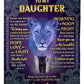 Lion I Believe In You Daughter Gift Flannel Blanket For Bed Sofa And Reading Nook Decor