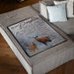 Deer My Heart Daughter Gift Flannel Blanket For Living Room And Bedroom Styling