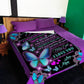 Butterfly I Love You Daughter Gift Be Safe Flannel Blanket For Bed Sofa And Reading Nook Decor