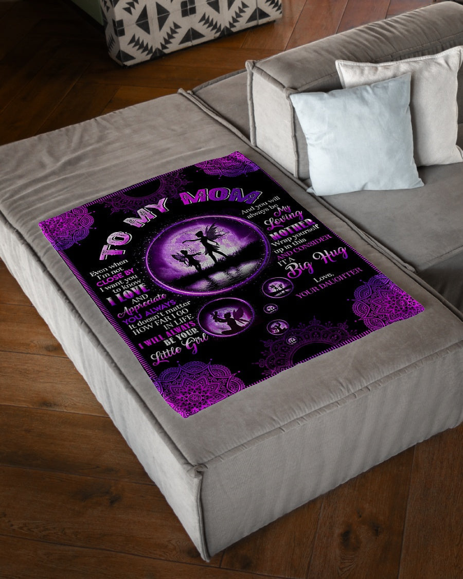 Family To Me You Are The World Mother Flannel Blanket For Living Room And Bedroom Styling