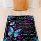 Butterfly I Love You Daughter Gift Be Safe Flannel Blanket For Relaxing At Home And Travel