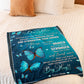 Butterfly Straighten Your Crown Daughter Gift Flannel Blanket For Soft Bed Couch And Home Comfort