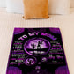 Family To Me You Are The World Mother Flannel Blanket For Relaxing At Home And Travel