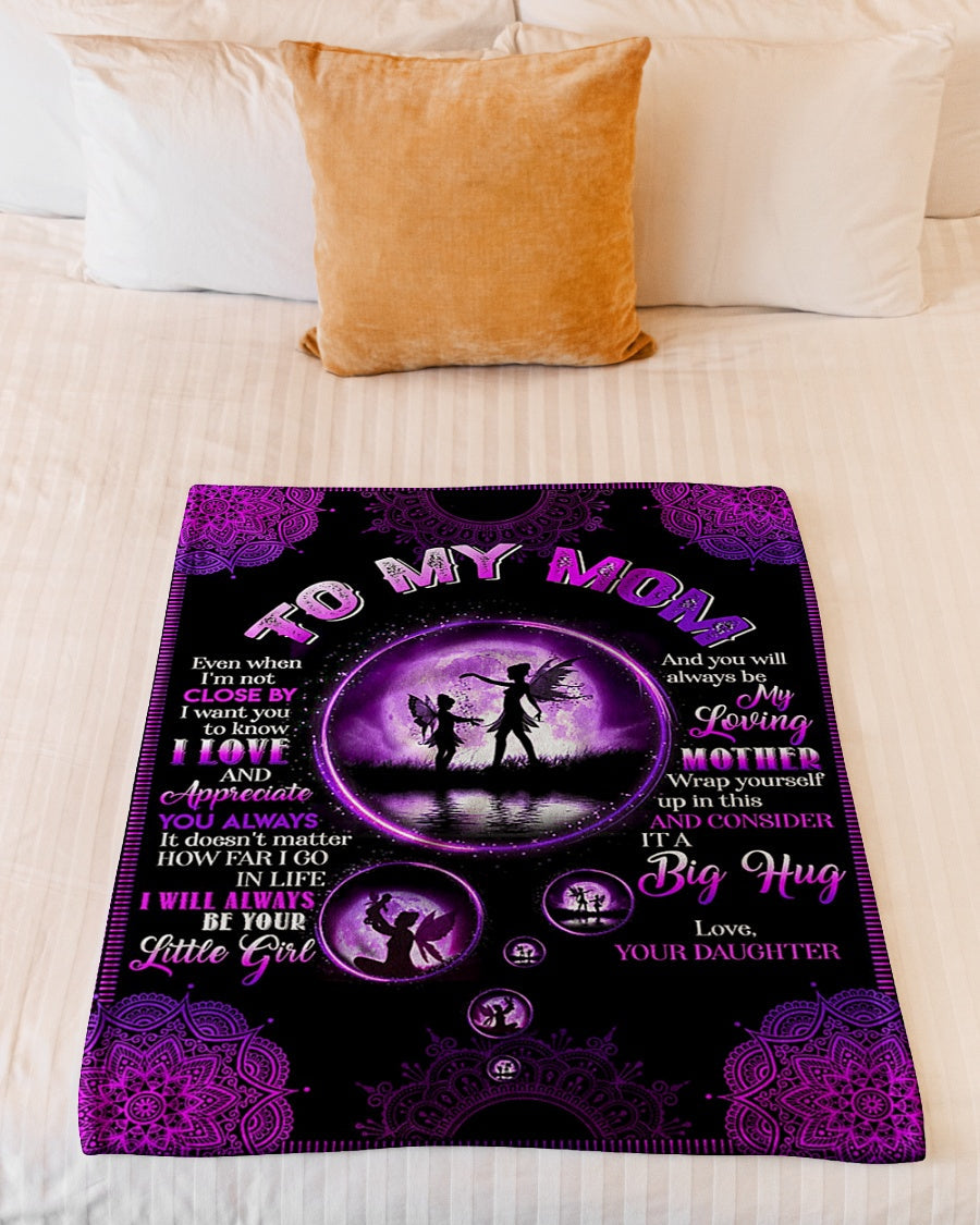 Family To Me You Are The World Mother Flannel Blanket For Relaxing At Home And Travel