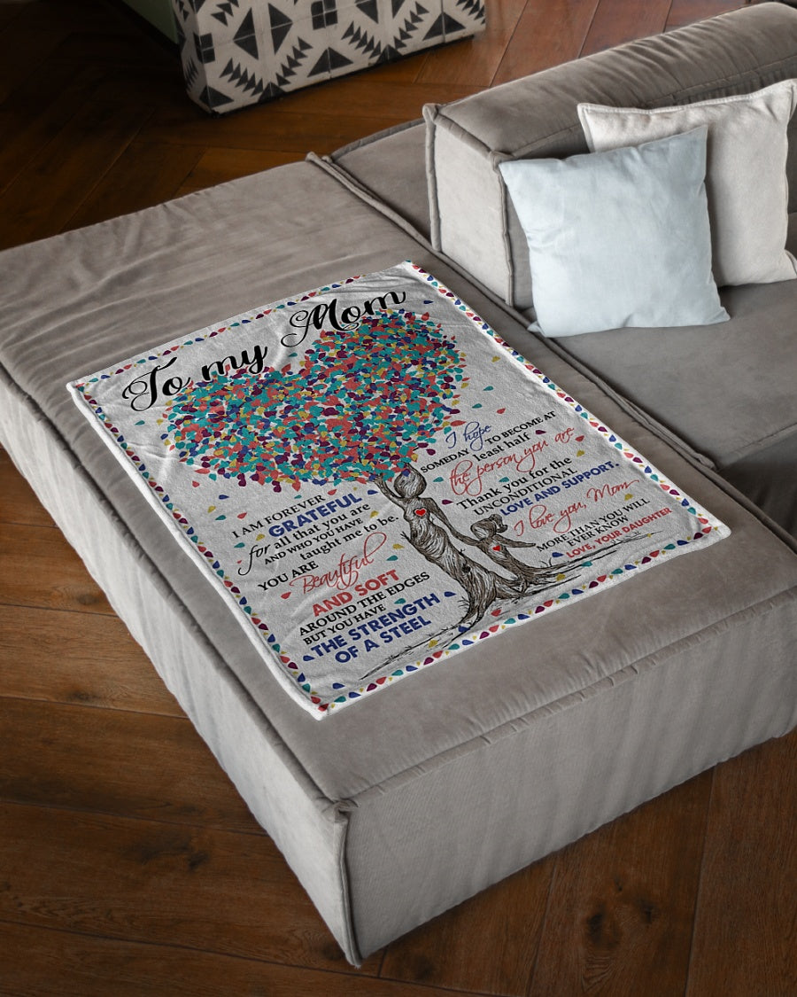 Family Endless Love Flannel Blanket For Living Room And Bedroom Styling