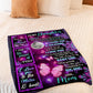 Butterfly I Love You Daughter Gift Flannel Blanket For Living Room And Bedroom Styling