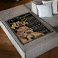 Lion Warm Sunshine Love Daughter Gift Flannel Blanket For Living Room And Bedroom Styling