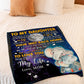 Elephant Comforting Home Message Daughter Gift Flannel Blanket For Soft Bed Couch And Home Comfort