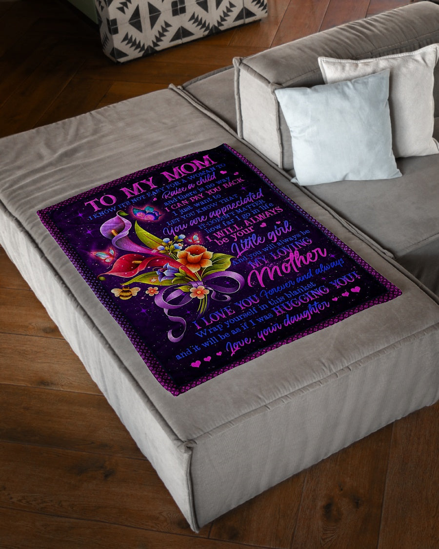 Flower Mother You Are The Best Flannel Blanket For Living Room And Bedroom Styling
