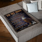 Eagle To My Mom You Are The World Flannel Blanket For Living Room And Bedroom Styling