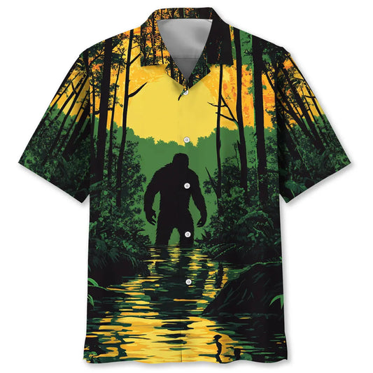 Hawaiian Shirt / Adults / S Respect The Local Bigfoot Hawaiian Shirt