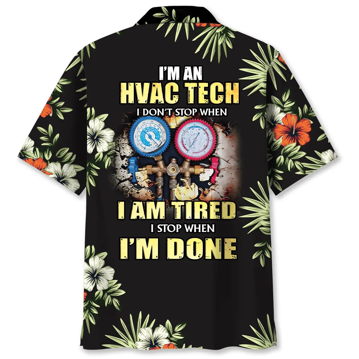 Hawaiian Shirt / Adults / S Retired HVAC Techician Hawaiian Shirt