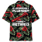 Hawaiian Shirt / Adults / S Retired Plumber Hawaiian Shirt