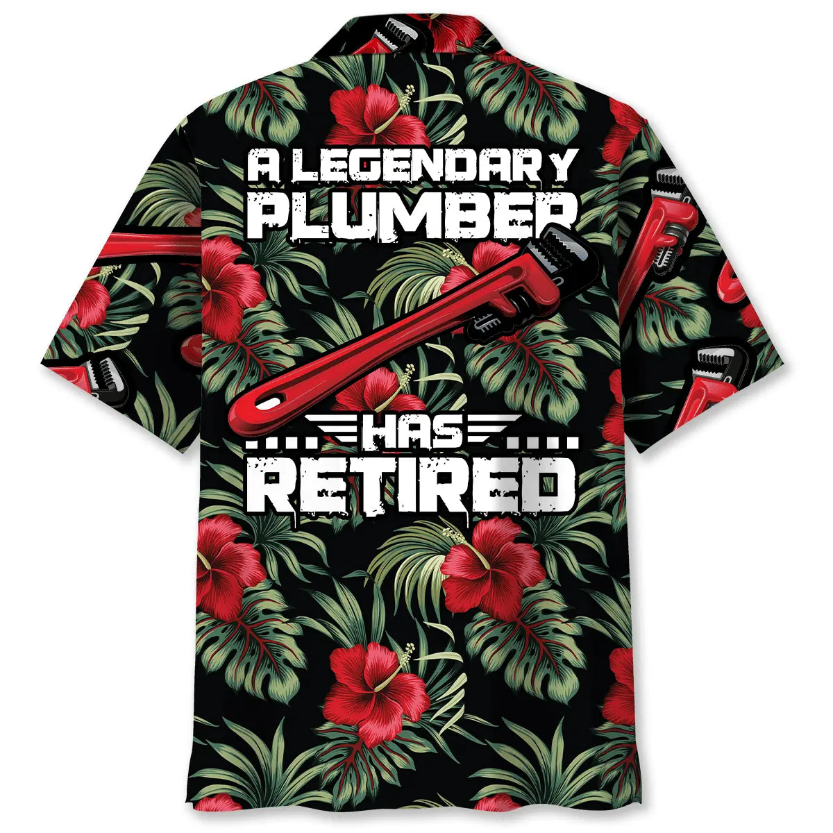 Hawaiian Shirt / Adults / S Retired Plumber Hawaiian Shirt