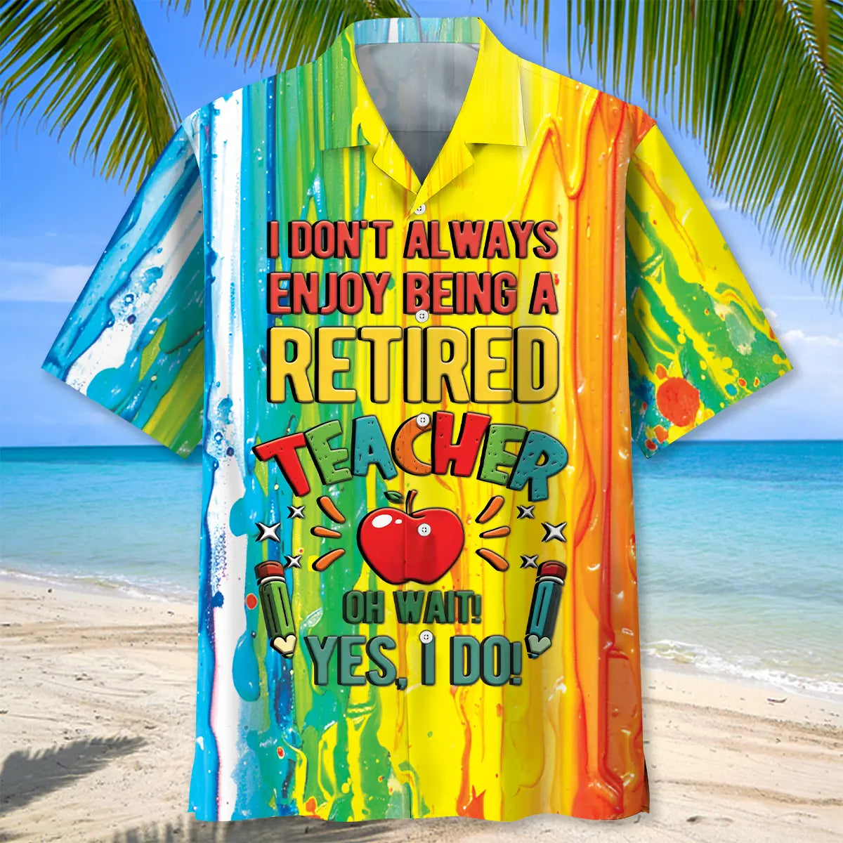 Retired Teacher Hawaiian Shirt
