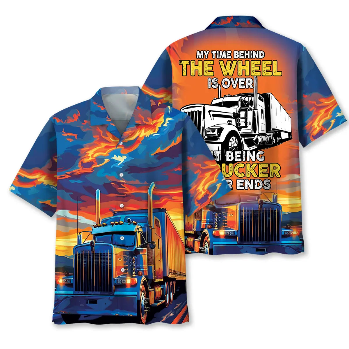 Hawaiian Shirt / Adults / S Retired Truck Driver Hawaiian Shirt