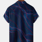 Retro 3D Art Gradient Lines Geometric Hawaiian Shirt